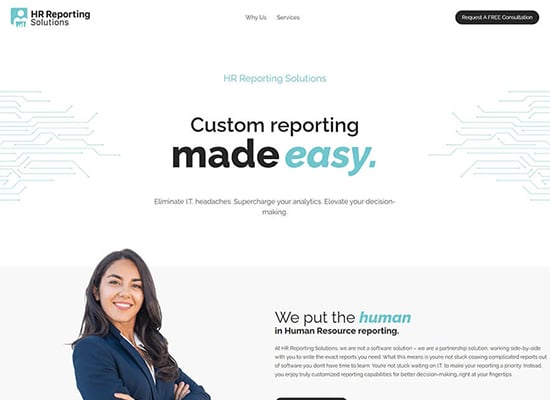 Custom HR Reporting Website