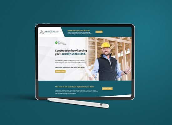 Construction Bookkeeping Services Web Design