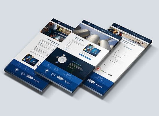 Industrial Construction Company Website Design