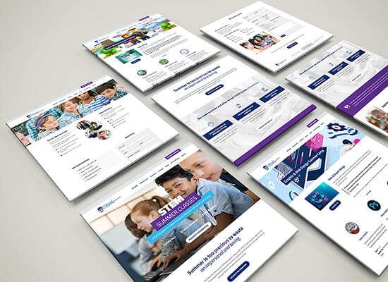 Summer STEM Class Custom Website Design