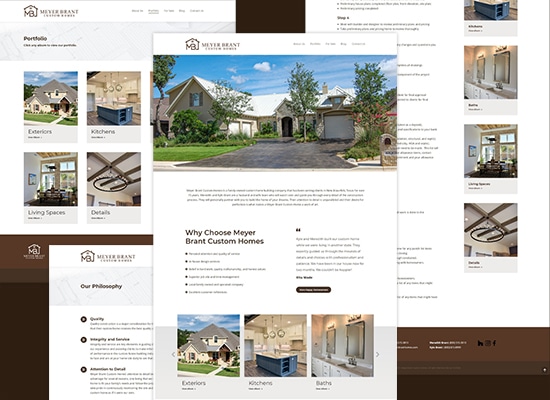 Website Design & Branding for A Custom Home Builder
