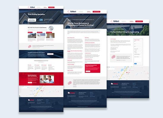 Roofing Company Website Design